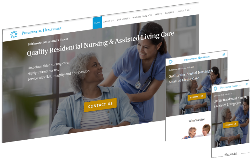montage image of website design work by uvietech for a client